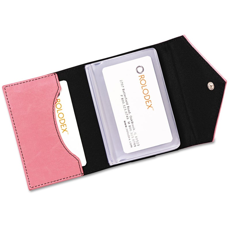 Rolodex Pink Ribbon Business Card Case, 36-Card (1734451)